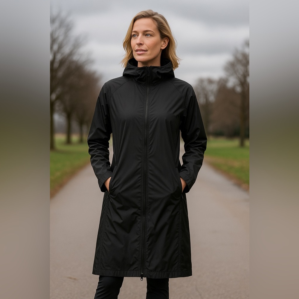 Puma Black Windbreaker Dress Circa 1990